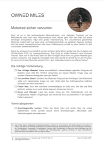 Artikelbild zum Download der Checkliste zum Verzurren von Motorrädern