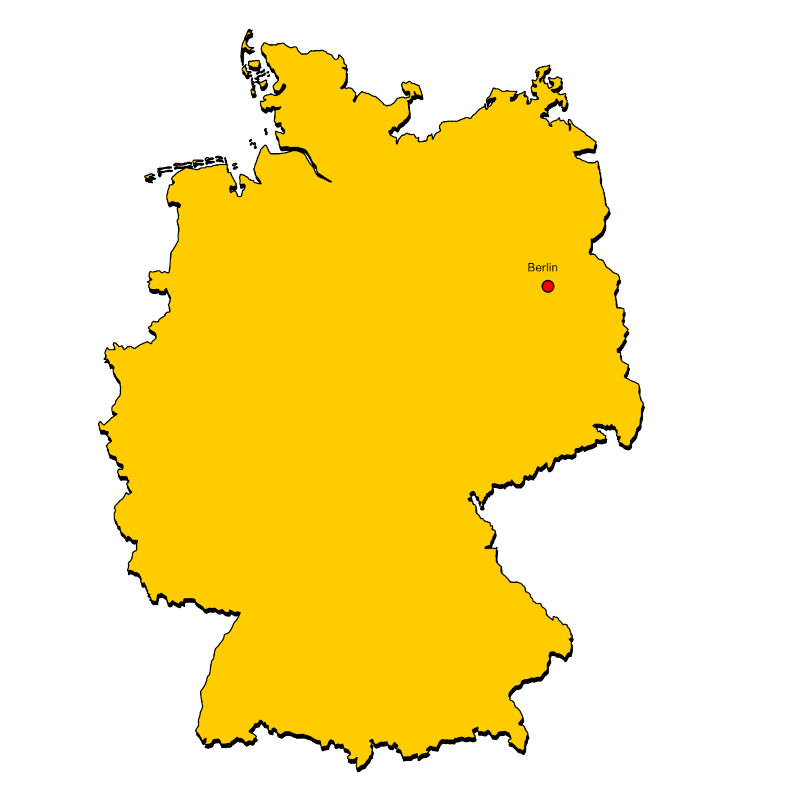 Umrisskarte von Deutschland
